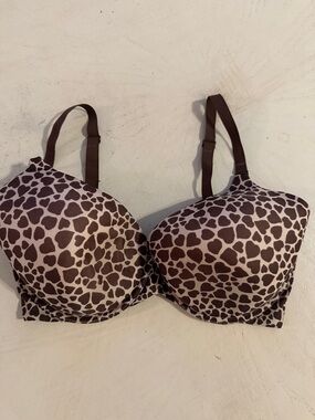 The Naked by Victoria’s Secret Brown Animal Print Underwire Bra 34DD